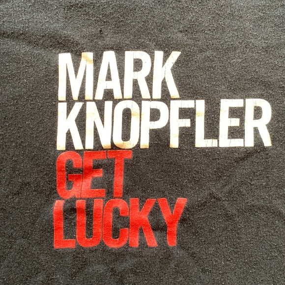 Mark Knopfler Get Lucky 2010 Tour Tshirt - Picture 2 of 13
